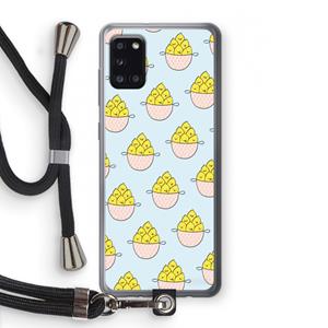 CaseCompany Citroenen: Samsung Galaxy A31 Transparant Hoesje met koord