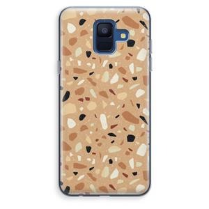 CaseCompany Terrazzo N°17: Samsung Galaxy A6 (2018) Transparant Hoesje
