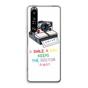 CaseCompany Smile: Sony Xperia 1 III Transparant Hoesje