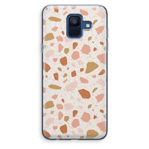 CaseCompany Terrazzo N°18: Samsung Galaxy A6 (2018) Transparant Hoesje