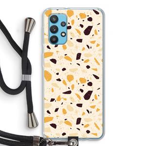 CaseCompany Terrazzo N°13: Samsung Galaxy A32 4G Transparant Hoesje met koord