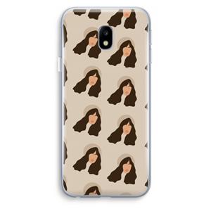 CaseCompany Bonjour mon amour: Samsung Galaxy J3 (2017) Transparant Hoesje
