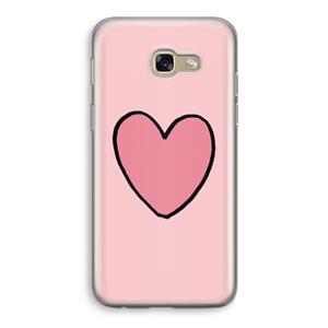 CaseCompany Hartje: Samsung Galaxy A5 (2017) Transparant Hoesje