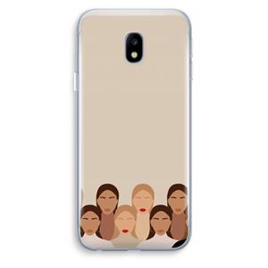 CaseCompany Girls girls girls: Samsung Galaxy J3 (2017) Transparant Hoesje
