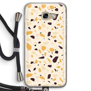 CaseCompany Terrazzo N°13: Samsung Galaxy A5 (2017) Transparant Hoesje met koord
