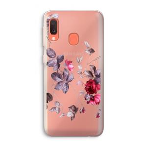 CaseCompany Mooie bloemen: Samsung Galaxy A20e Transparant Hoesje