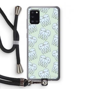 CaseCompany Octopussen: Samsung Galaxy A31 Transparant Hoesje met koord