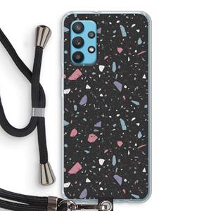 CaseCompany Terrazzo N°16: Samsung Galaxy A32 4G Transparant Hoesje met koord