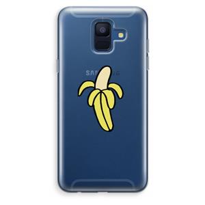 CaseCompany Banana: Samsung Galaxy A6 (2018) Transparant Hoesje