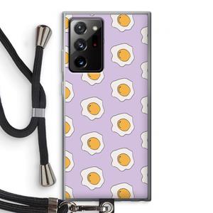 CaseCompany Bacon to my eggs #1: Samsung Galaxy Note 20 Ultra / Note 20 Ultra 5G Transparant Hoesje met koord