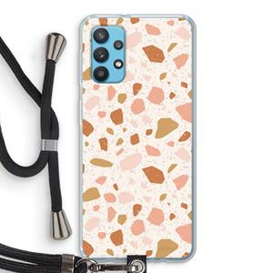 CaseCompany Terrazzo N°18: Samsung Galaxy A32 4G Transparant Hoesje met koord