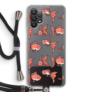 CaseCompany Blub: Samsung Galaxy A32 5G Transparant Hoesje met koord