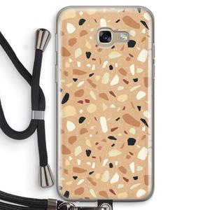 CaseCompany Terrazzo N°17: Samsung Galaxy A5 (2017) Transparant Hoesje met koord