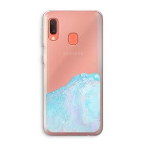 CaseCompany Fantasie pastel: Samsung Galaxy A20e Transparant Hoesje