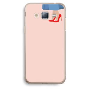 CaseCompany High heels: Samsung Galaxy J3 (2016) Transparant Hoesje