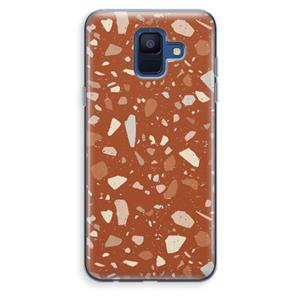CaseCompany Terrazzo N°22: Samsung Galaxy A6 (2018) Transparant Hoesje