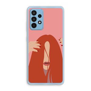 CaseCompany Woke up like this: Samsung Galaxy A52 Transparant Hoesje