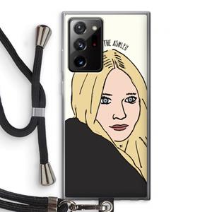 CaseCompany Ashley: Samsung Galaxy Note 20 Ultra / Note 20 Ultra 5G Transparant Hoesje met koord