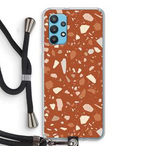 CaseCompany Terrazzo N°22: Samsung Galaxy A32 4G Transparant Hoesje met koord