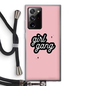 CaseCompany Girl Gang: Samsung Galaxy Note 20 Ultra / Note 20 Ultra 5G Transparant Hoesje met koord