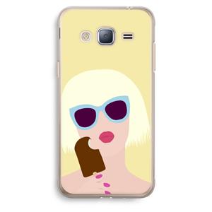 CaseCompany Ice cream: Samsung Galaxy J3 (2016) Transparant Hoesje