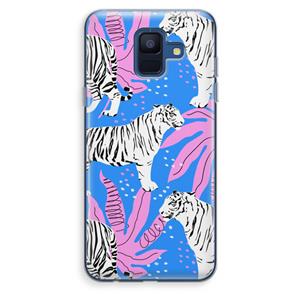 CaseCompany Tijger: Samsung Galaxy A6 (2018) Transparant Hoesje