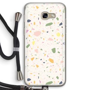 CaseCompany Terrazzo N°21: Samsung Galaxy A5 (2017) Transparant Hoesje met koord