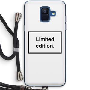 CaseCompany Limited edition: Samsung Galaxy A6 (2018) Transparant Hoesje met koord