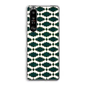 CaseCompany Moroccan tiles: Sony Xperia 1 III Transparant Hoesje
