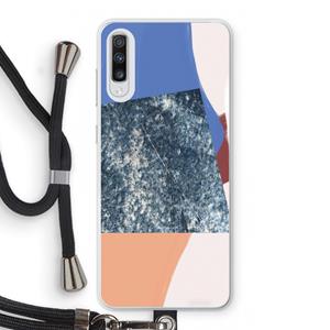 CaseCompany Billy: Samsung Galaxy A70 Transparant Hoesje met koord