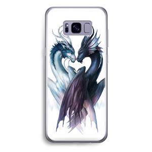 CaseCompany Yin Yang Dragons: Samsung Galaxy S8 Plus Transparant Hoesje