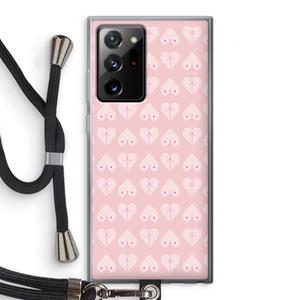 CaseCompany Ass 'n Titties: Samsung Galaxy Note 20 Ultra / Note 20 Ultra 5G Transparant Hoesje met koord