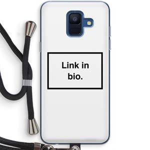CaseCompany Link in bio: Samsung Galaxy A6 (2018) Transparant Hoesje met koord