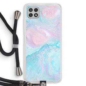 CaseCompany Fantasie pastel: Samsung Galaxy A22 4G Transparant Hoesje met koord