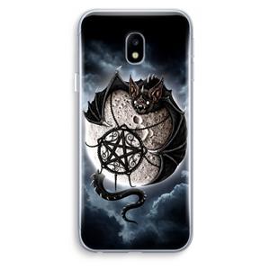 CaseCompany Volle maan: Samsung Galaxy J3 (2017) Transparant Hoesje