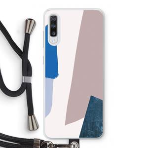CaseCompany Lapis: Samsung Galaxy A70 Transparant Hoesje met koord