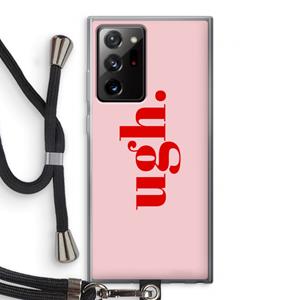 CaseCompany Ugh: Samsung Galaxy Note 20 Ultra / Note 20 Ultra 5G Transparant Hoesje met koord