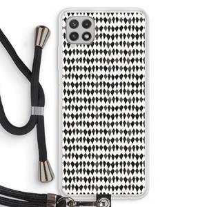 CaseCompany Crazy shapes: Samsung Galaxy A22 4G Transparant Hoesje met koord