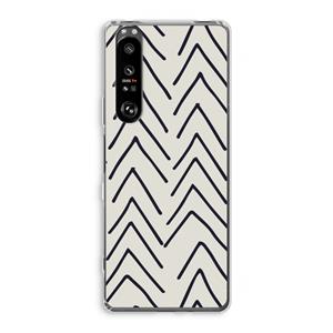 CaseCompany Marrakech Arrows: Sony Xperia 1 III Transparant Hoesje
