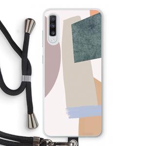 CaseCompany Lindo: Samsung Galaxy A70 Transparant Hoesje met koord