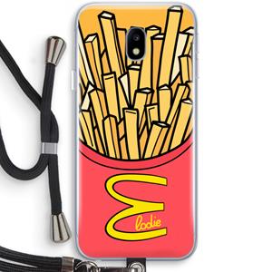 CaseCompany McElodie: Samsung Galaxy J3 (2017) Transparant Hoesje met koord