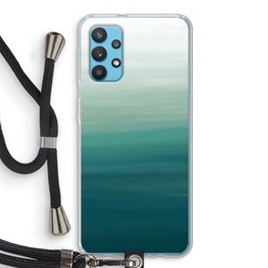CaseCompany Ocean: Samsung Galaxy A32 4G Transparant Hoesje met koord