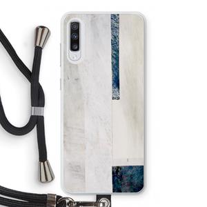 CaseCompany Meet you there: Samsung Galaxy A70 Transparant Hoesje met koord