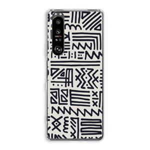 CaseCompany Marrakech print: Sony Xperia 1 III Transparant Hoesje