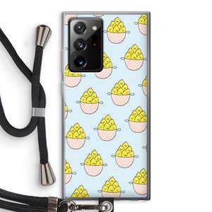 CaseCompany Citroenen: Samsung Galaxy Note 20 Ultra / Note 20 Ultra 5G Transparant Hoesje met koord