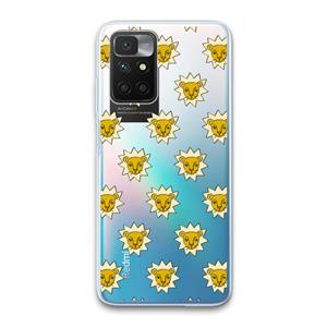 CaseCompany Leeuwenkoppen: Xiaomi Redmi 10 Transparant Hoesje