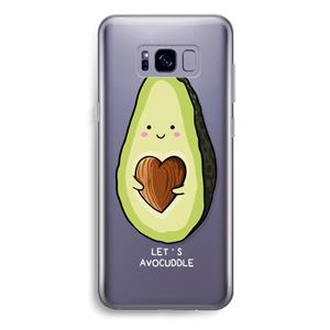 CaseCompany Avocuddle: Samsung Galaxy S8 Plus Transparant Hoesje