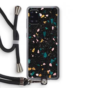CaseCompany Terrazzo N°10: Samsung Galaxy A31 Transparant Hoesje met koord