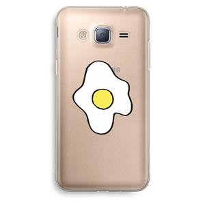 CaseCompany Spiegelei: Samsung Galaxy J3 (2016) Transparant Hoesje