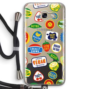CaseCompany Fruitsticker: Samsung Galaxy A5 (2017) Transparant Hoesje met koord